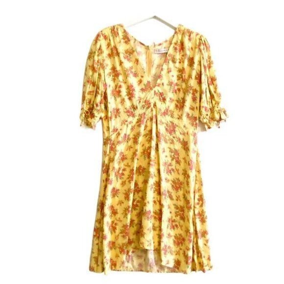 New Faithfull‎ the Brand Dress Tonia Mini Dress, SIZE US 8, Yellow - Picture 4 of 13